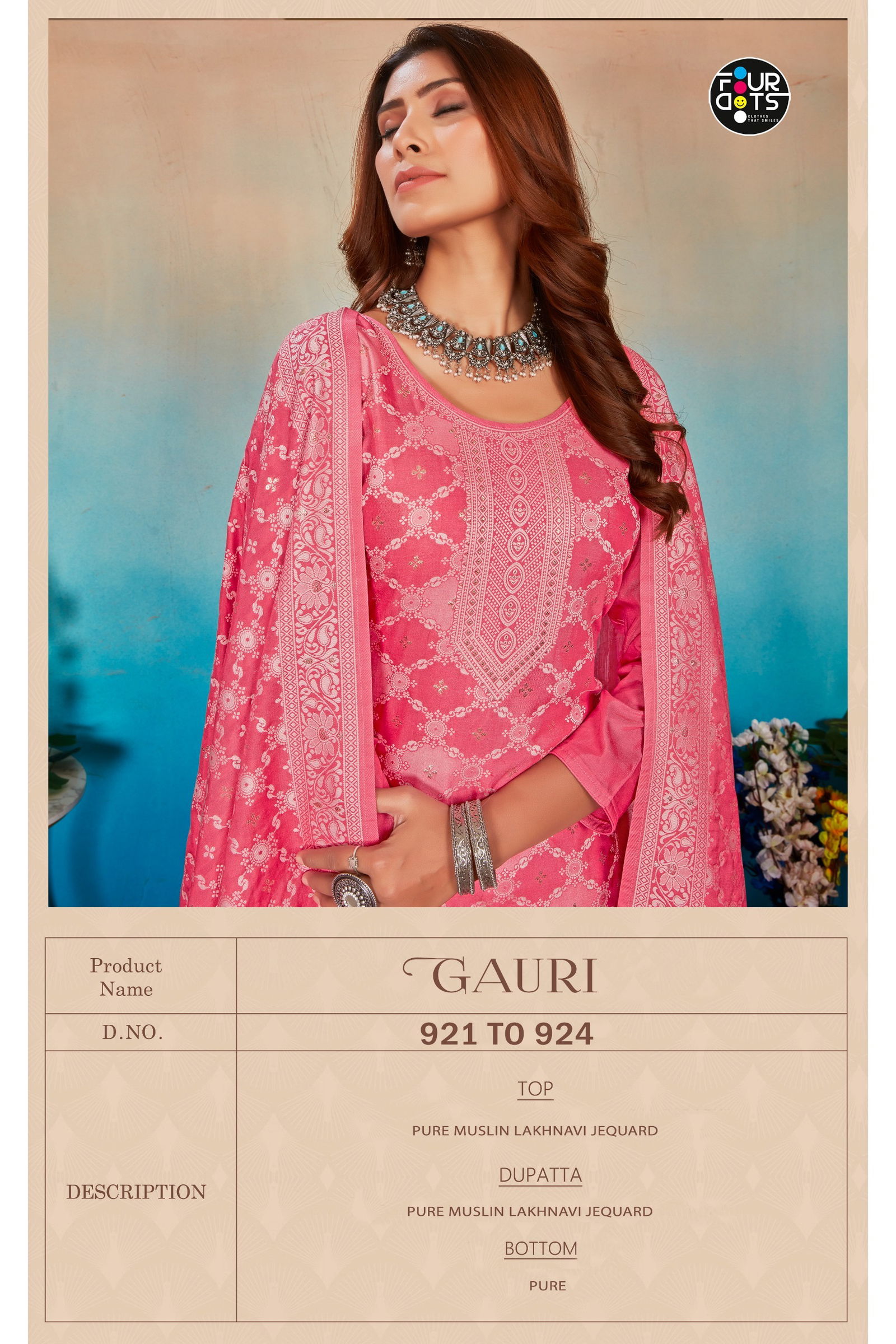 Gauri By Four Dots Designer Salwar Suits Wholesale Market In Surat
